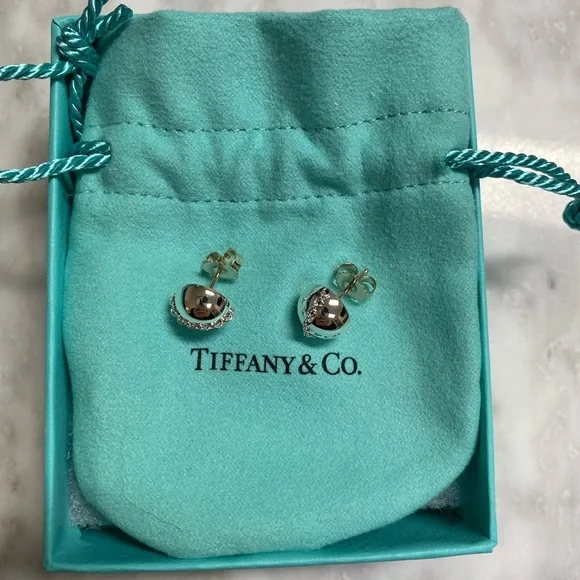 Sterling silver bolt stud earrings